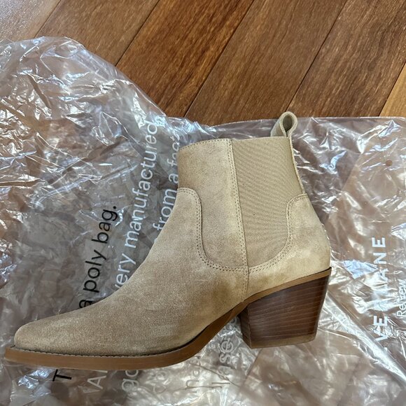Everlane Western Style Suede Ankle Boots - Picture 2 of 12